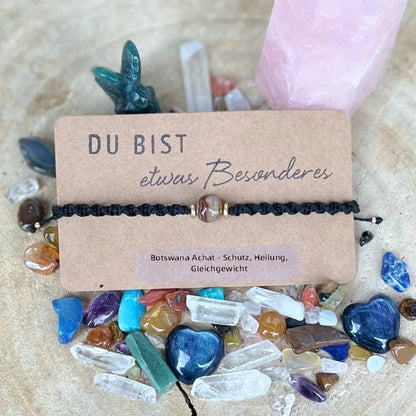 Botswana Achat Armband Milu Arts and Macrame