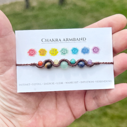 Chakra Armband im Wellendesign Milu Arts and Macrame