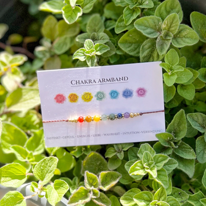 Chakren Armband mit Schiebeverschluss 