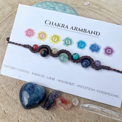 Chakra Armband im Wellendesign Milu Arts and Macrame