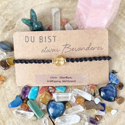 Citrin Armband Milu Arts and Macrame