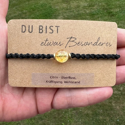 Citrin Armband Milu Arts and Macrame