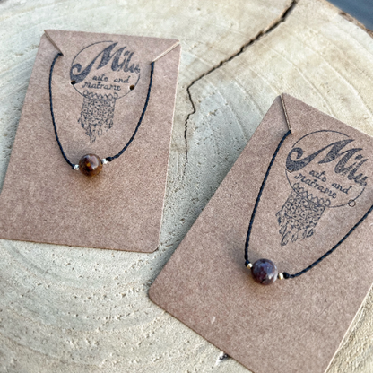 Filigrane Kraftkette Pietersit Milu Arts and Macrame