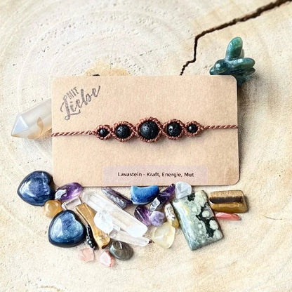 Lavastein Armband Milu Arts and Macrame