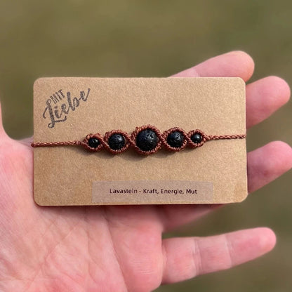 Lavastein Armband Milu Arts and Macrame