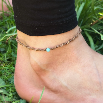 Amazonit Fusskettchen