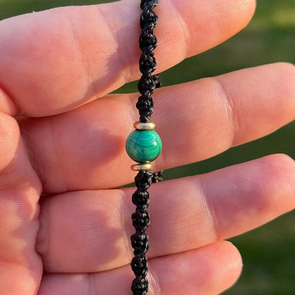 Malachit Armband Milu Arts and Macrame