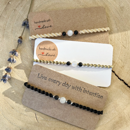 Mondstein Armband Milu Arts and Macrame