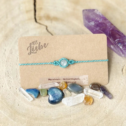 Mondstein Armband Milu Arts and Macrame