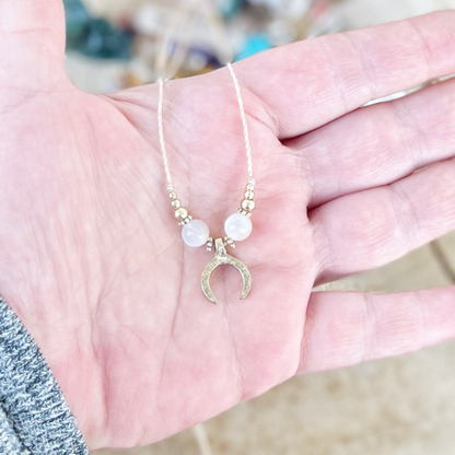 Mondsteinkette Milu Arts and Macrame