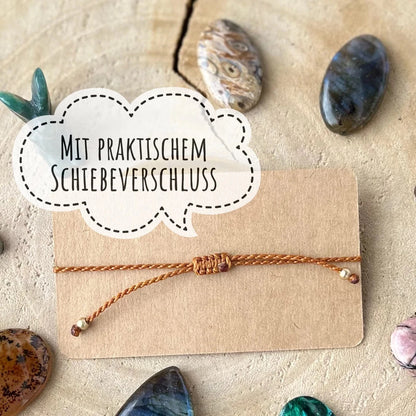 Regenbogen Mondstein Armband Milu Arts and Macrame