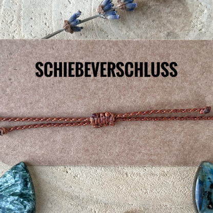 Makramee Armband doppelte Amethystpower Milu Arts and Macrame