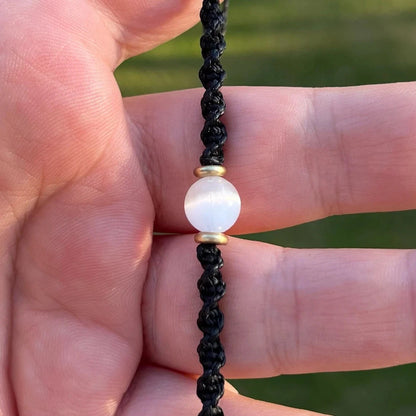 Selenit Armband Milu Arts and Macrame