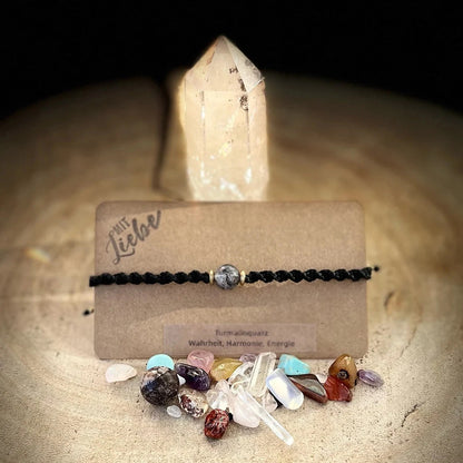 Turmalinquarz Armband Milu Arts and Macrame