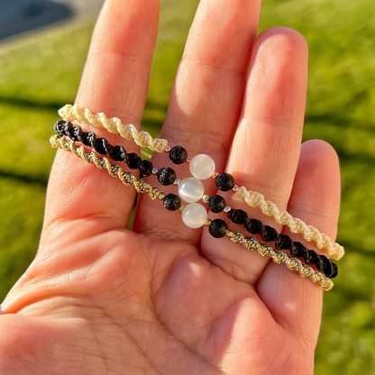 Mondstein Armband Milu Arts and Macrame