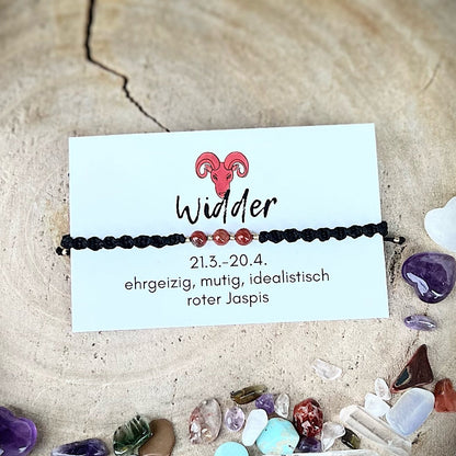Sternzeichen Armband Widder Milu Arts and Macrame