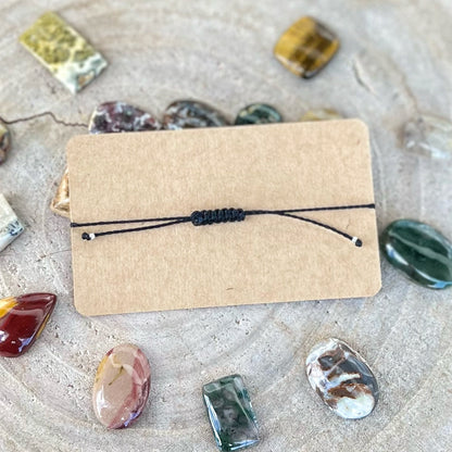 Schwarzer Turmalin Armband Milu Arts and Macrame