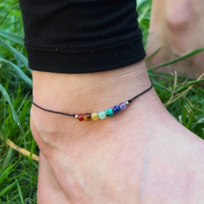 Zartes Chakra Fußkettchen Milu Arts and Macrame