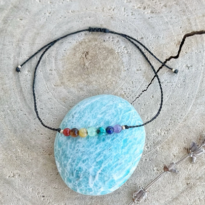 Zartes Chakra Fußkettchen Milu Arts and Macrame